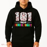 101 Days Of School Dalmatian Dog Cute Hoodie thumb 2