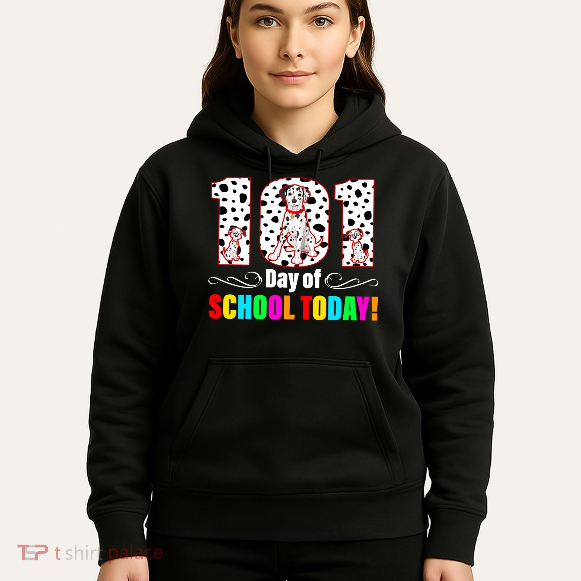 101 Days Of School Dalmatian Dog Cute Hoodie
