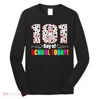 101 Days Of School Dalmatian Dog Cute Long Sleeve Shirt thumb 0
