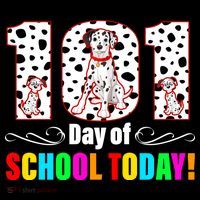 101 Days Of School Dalmatian Dog Cute Sweatshirt thumb 3