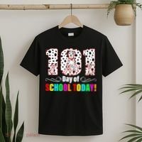 101 Days Of School Dalmatian Dog Cute T-Shirt thumb 2