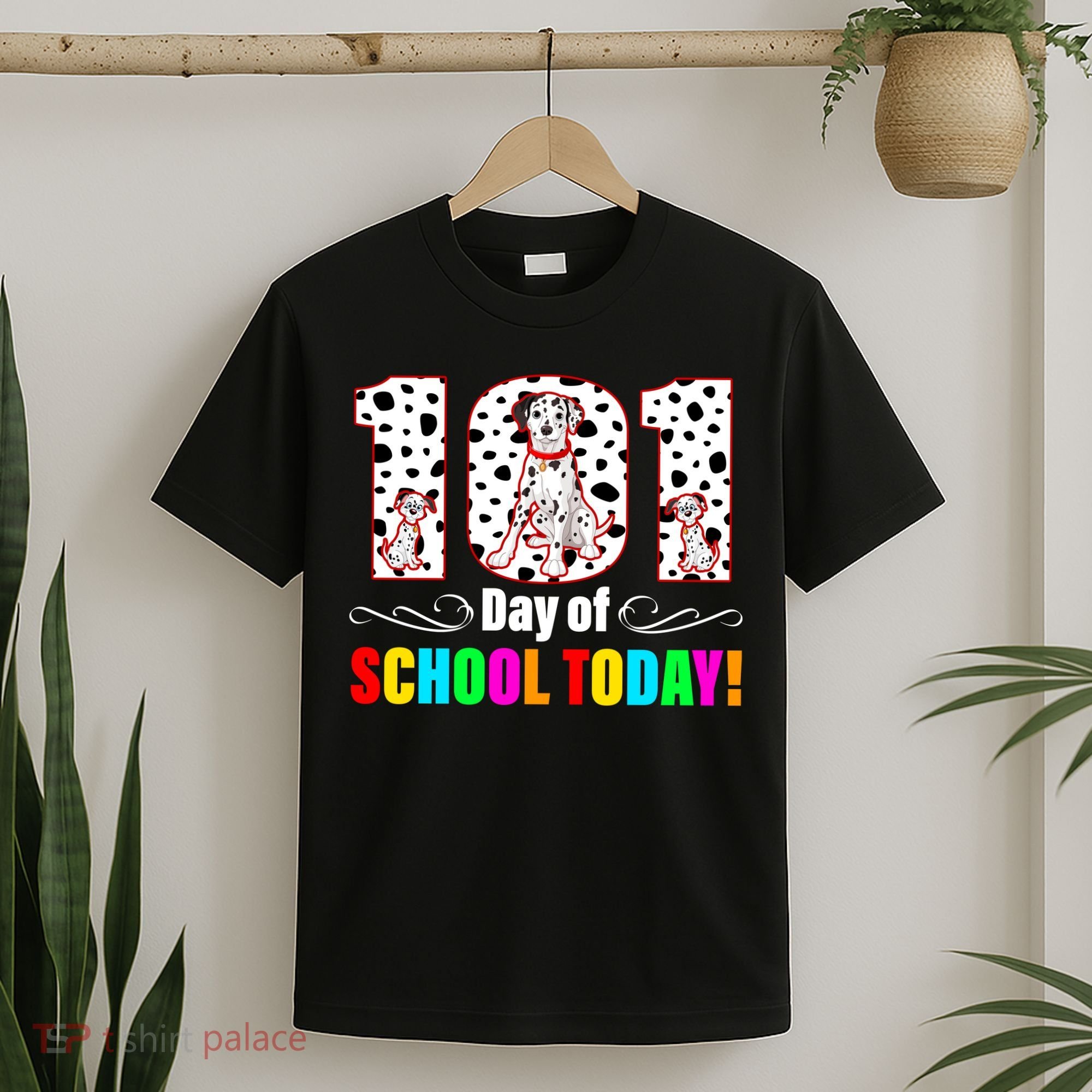 101 Days Of School Dalmatian Dog Cute T-Shirt