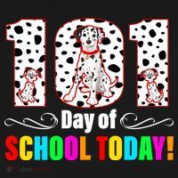 101 Days Of School Dalmatian Dog Cute T-Shirt thumb 7