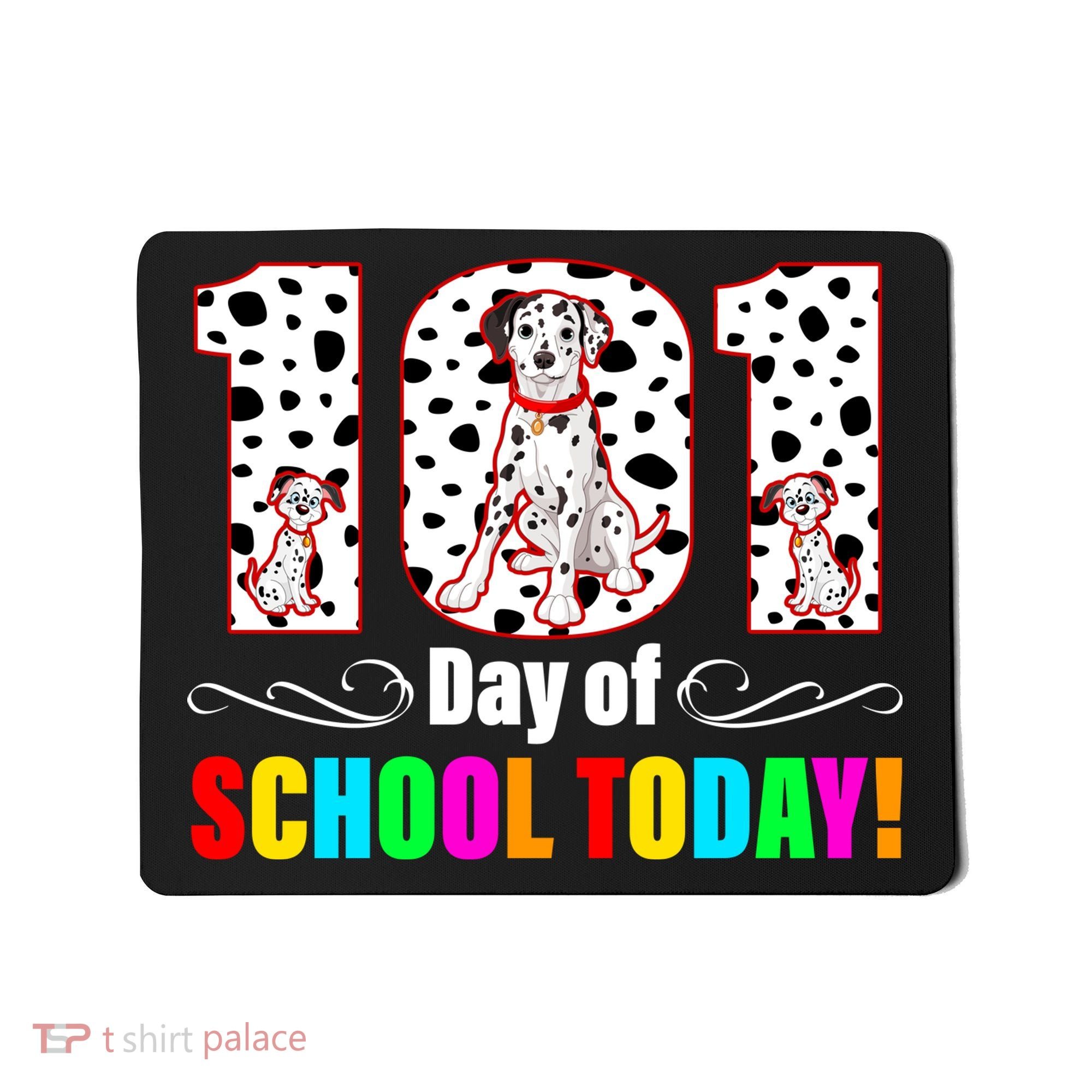 101 Days Of School Dalmatian Dog Cute Mousepad
