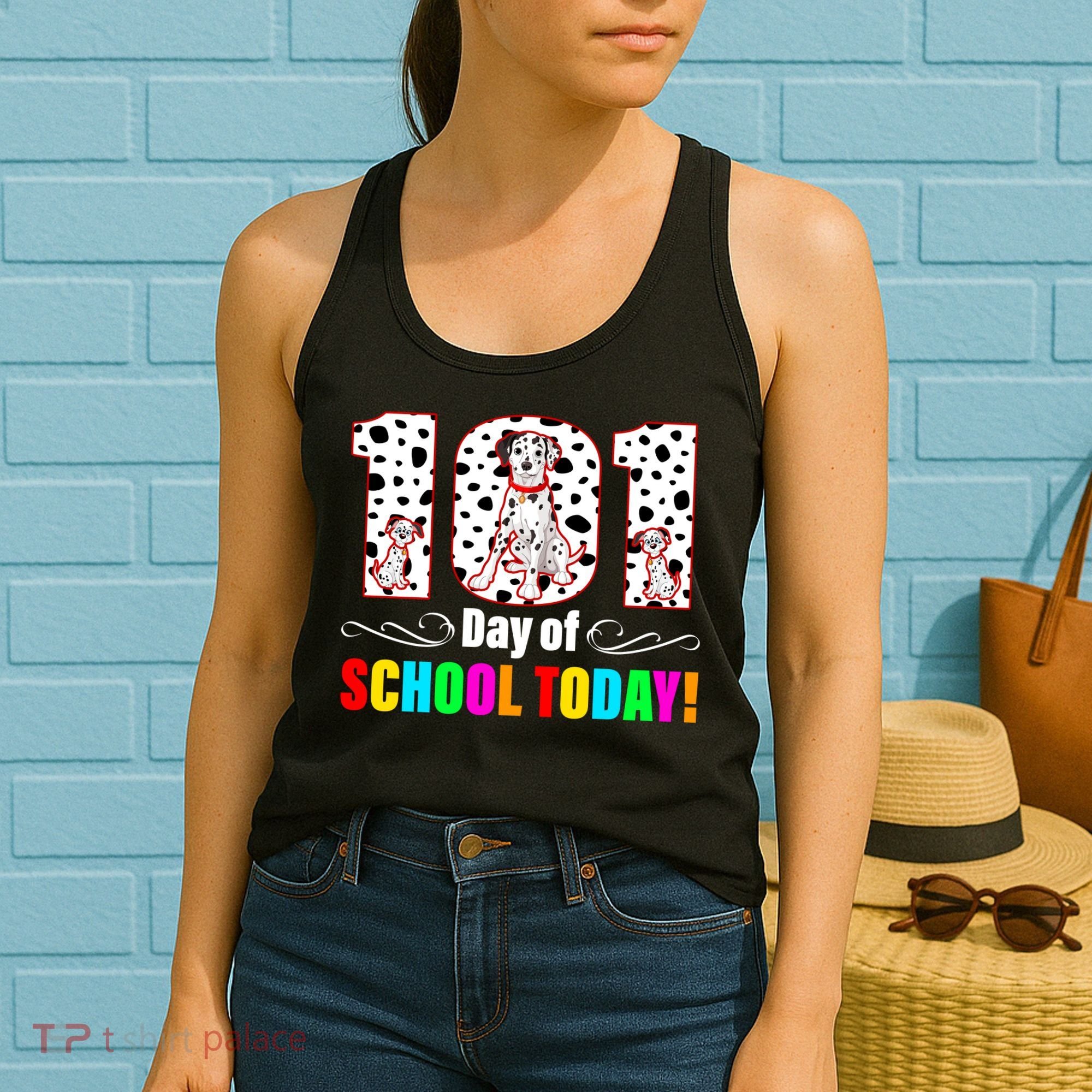 101 Days Of School Dalmatian Dog Cute Women's Tank Top