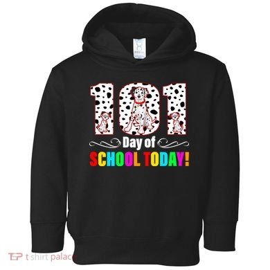 101 Days Of School Dalmatian Dog Cute Toddler Hoodie