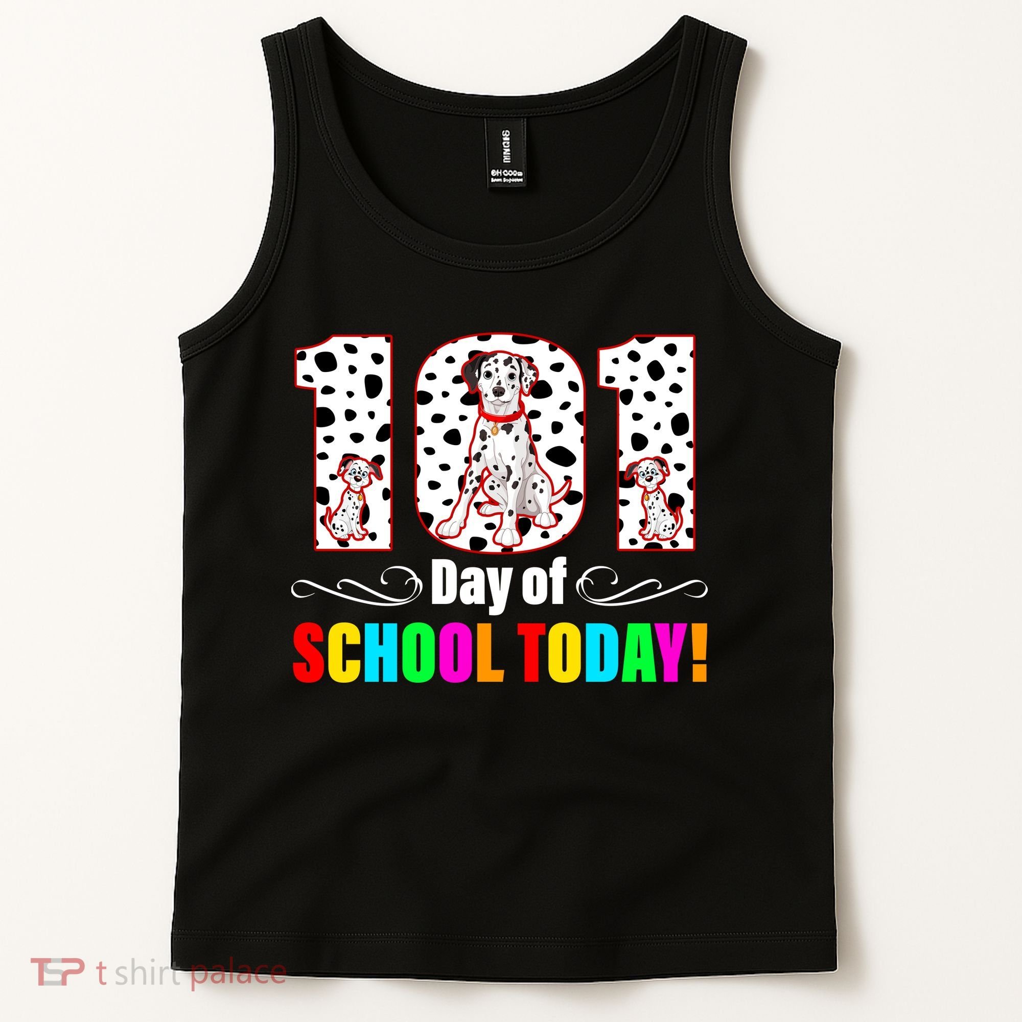 101 Days Of School Dalmatian Dog Cute Tank Top