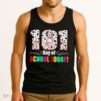 101 Days Of School Dalmatian Dog Cute Tank Top thumb 3