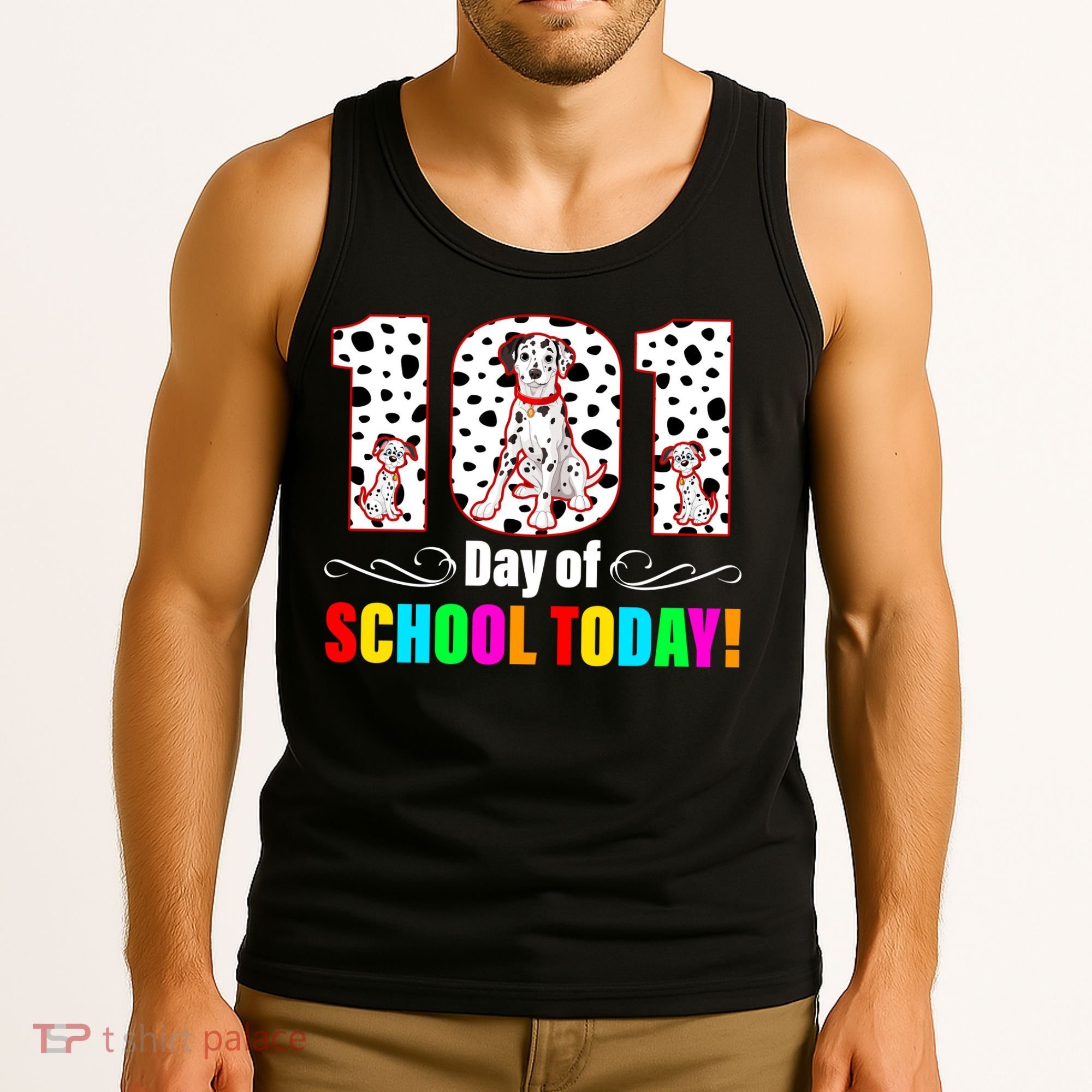 101 Days Of School Dalmatian Dog Cute Tank Top