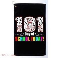 101 Days Of School Dalmatian Dog Cute Golf Towel thumb 0