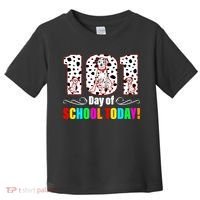 101 Days Of School Dalmatian Dog Cute Toddler T-Shirt thumb 0