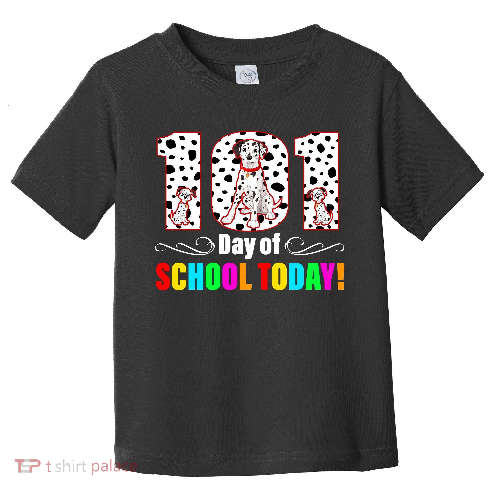 101 Days Of School Dalmatian Dog Cute Toddler T-Shirt