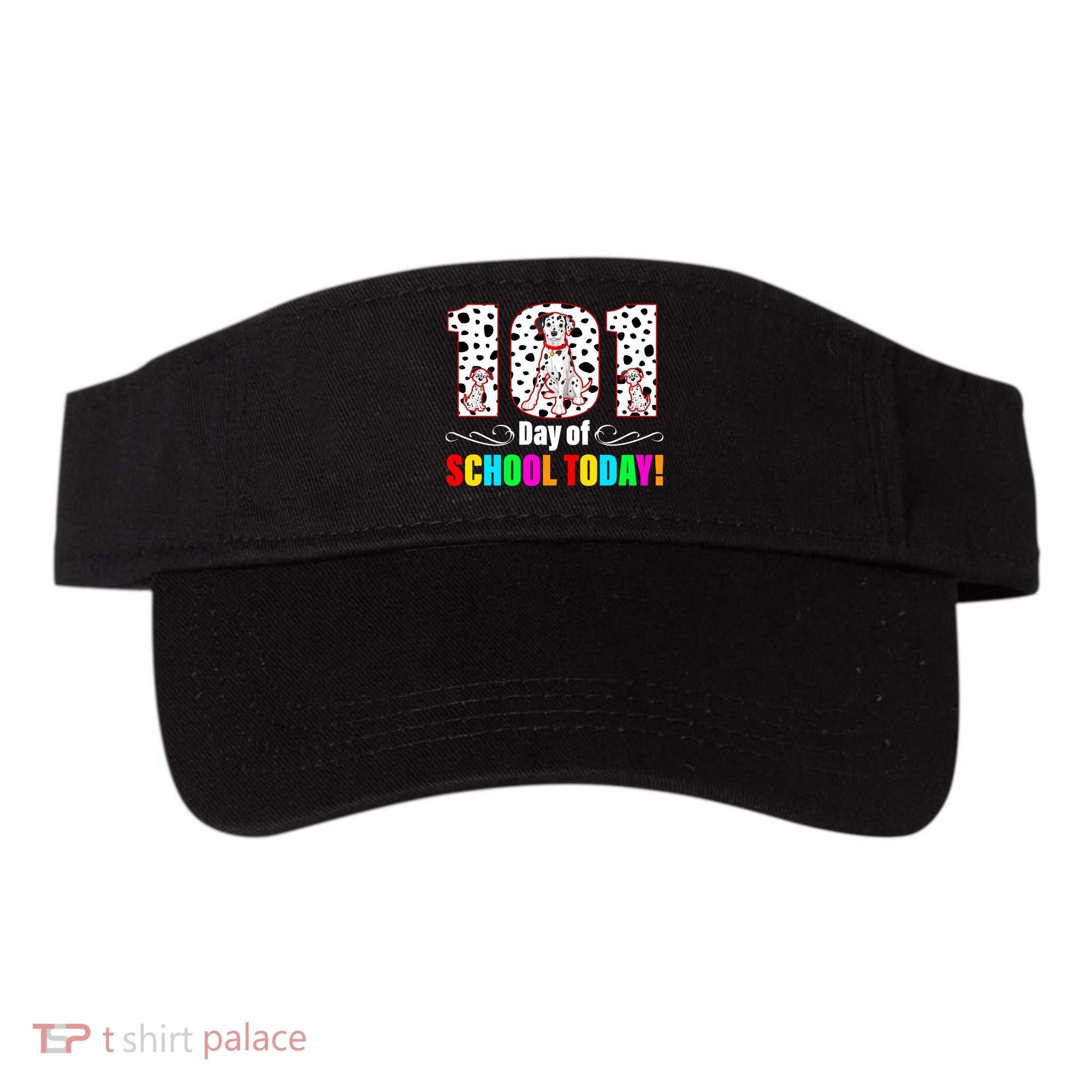 101 Days Of School Dalmatian Dog Cute Visor