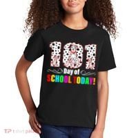 101 Days Of School Dalmatian Dog Cute Kids T-Shirt thumb 2