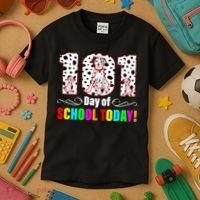 101 Days Of School Dalmatian Dog Cute Kids T-Shirt thumb 3