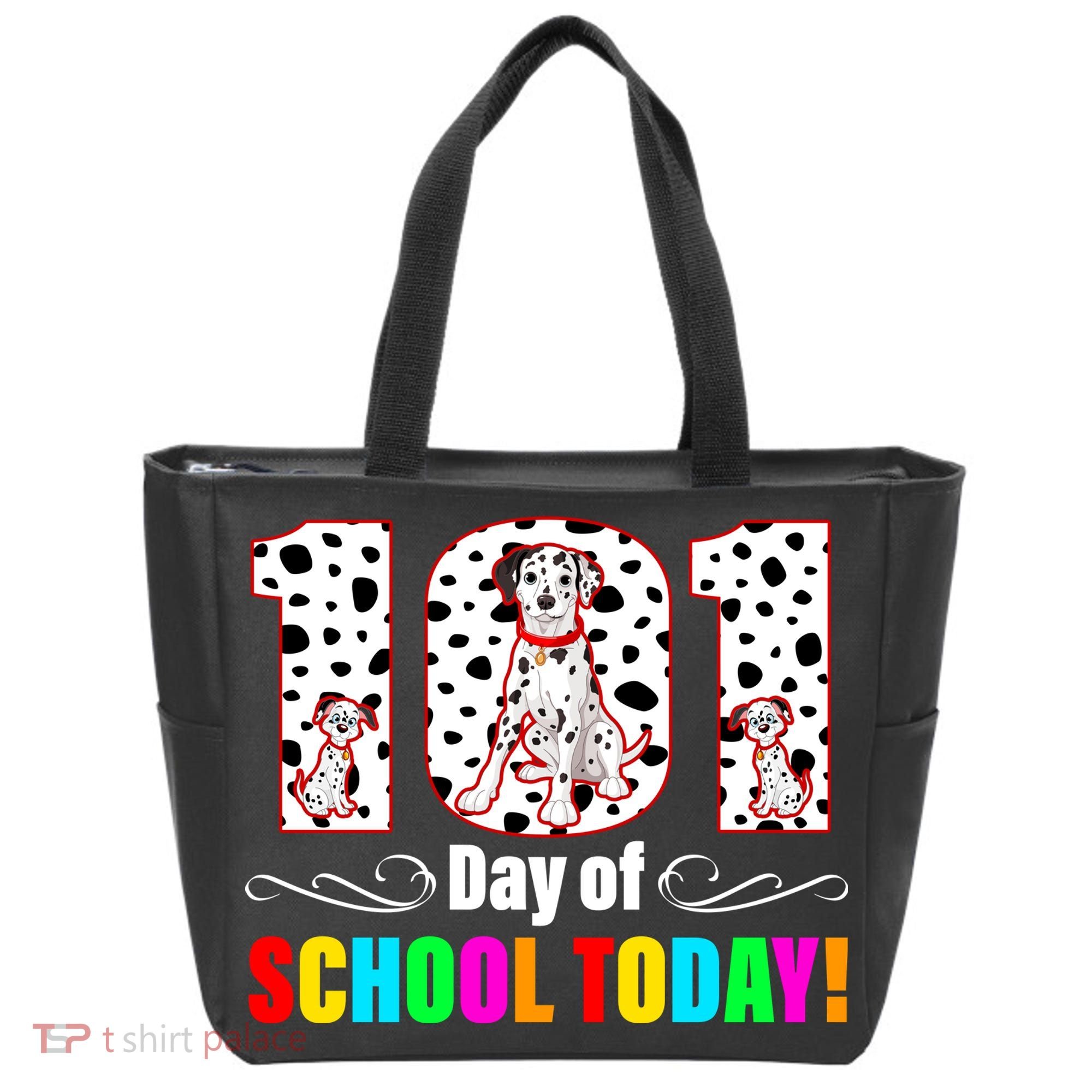 101 Days Of School Dalmatian Dog Cute Tote Bag