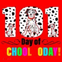 101 Days Of School Dalmatian Dog Cute Santa Hat thumb 1