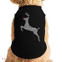 Wordy Reindeer Christmas Doggie Tank thumb 0