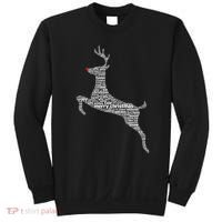 Wordy Reindeer Christmas Sweatshirt thumb 0