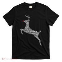 Wordy Reindeer Christmas T-Shirt thumb 0