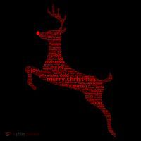 Wordy Reindeer Christmas Coffee Mug thumb 5
