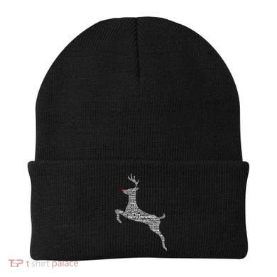 Wordy Reindeer Christmas Beanie