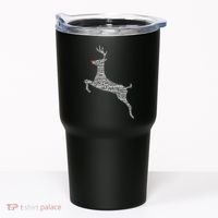Wordy Reindeer Christmas Tumbler thumb 0