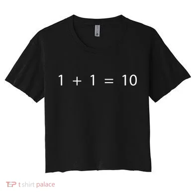 1 1 10 Developer Programmer Software Engineer Women's Crop Top Tee