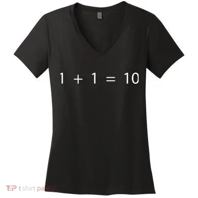 1 1 10 Developer Programmer Software Engineer Women's V-Neck T-Shirt