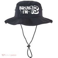 13yr 13th Bruh Im 13 Birthday Funny Birthday Bucket Hat thumb 0