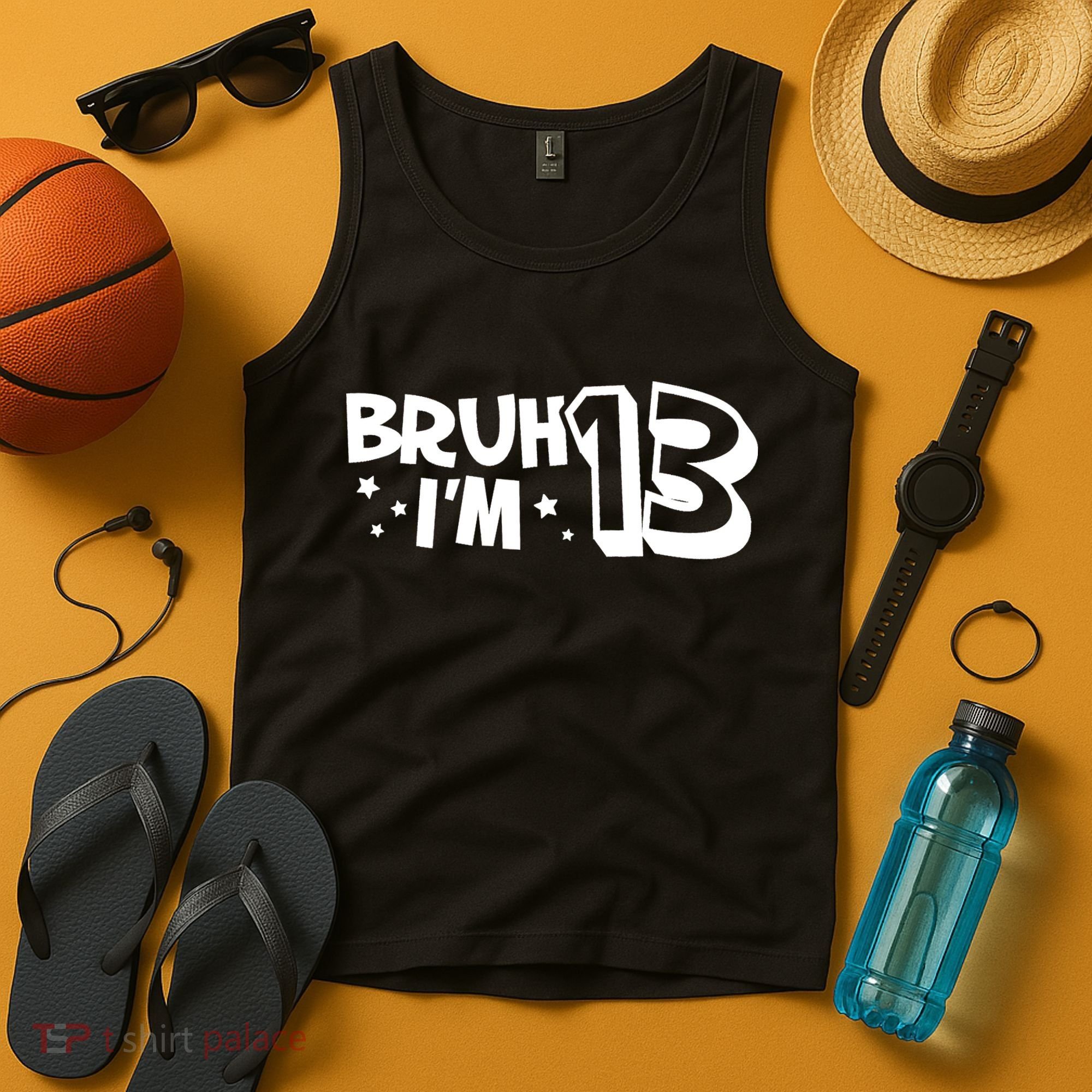 13yr 13th Bruh Im 13 Birthday Funny Birthday Tank Top