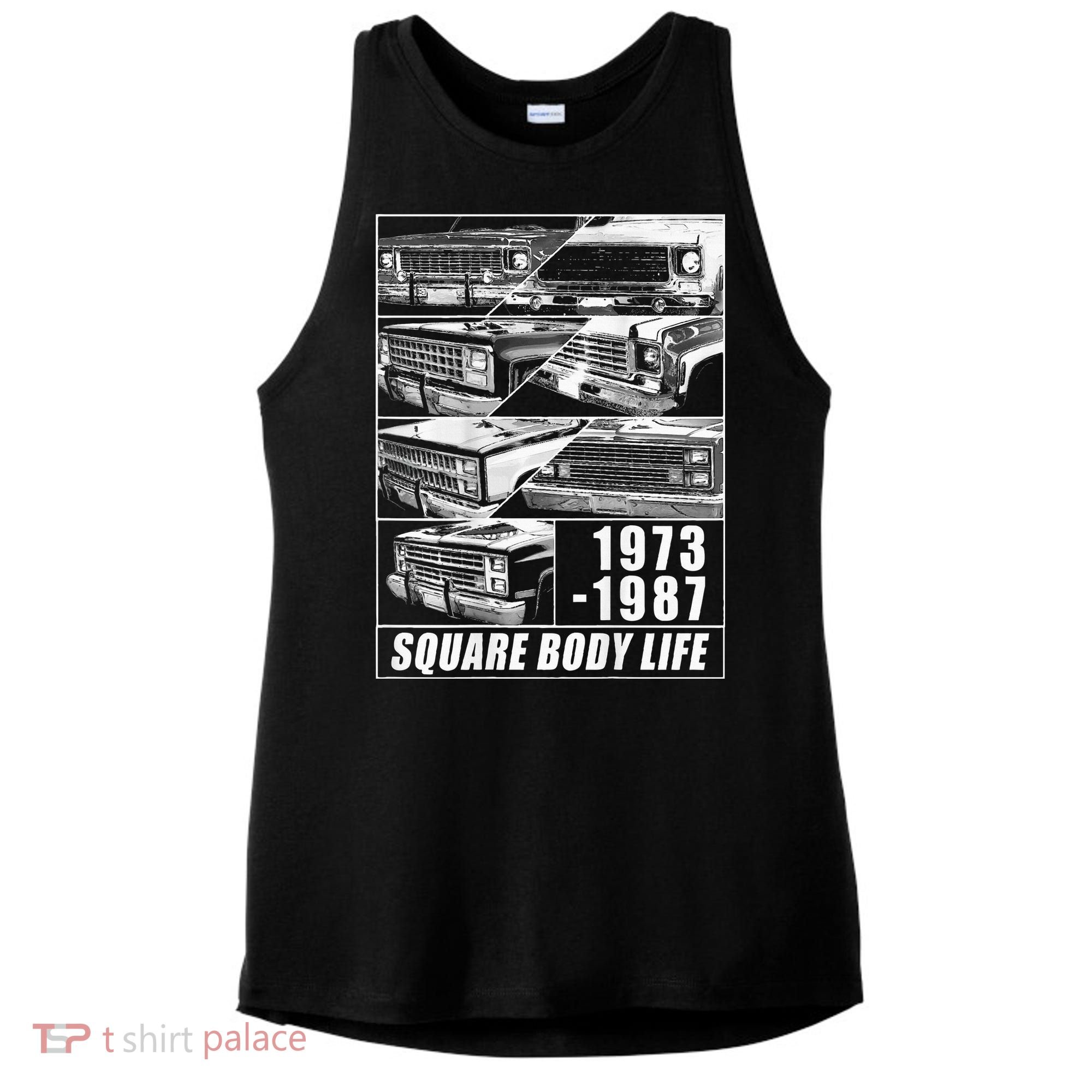 1973 1987 Square Body Truck Squarebody Ladies PosiCharge Tri-Blend Wicking Tank