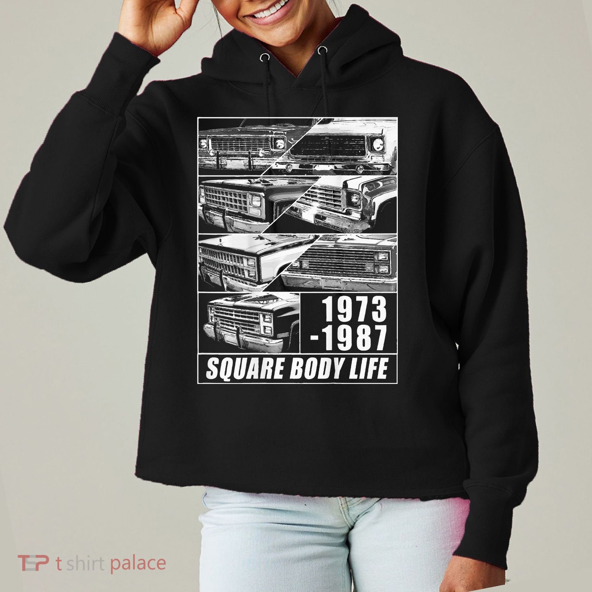 1973 1987 Square Body Truck Squarebody Ladies Heavyweight Boxy Pullover Hoodie