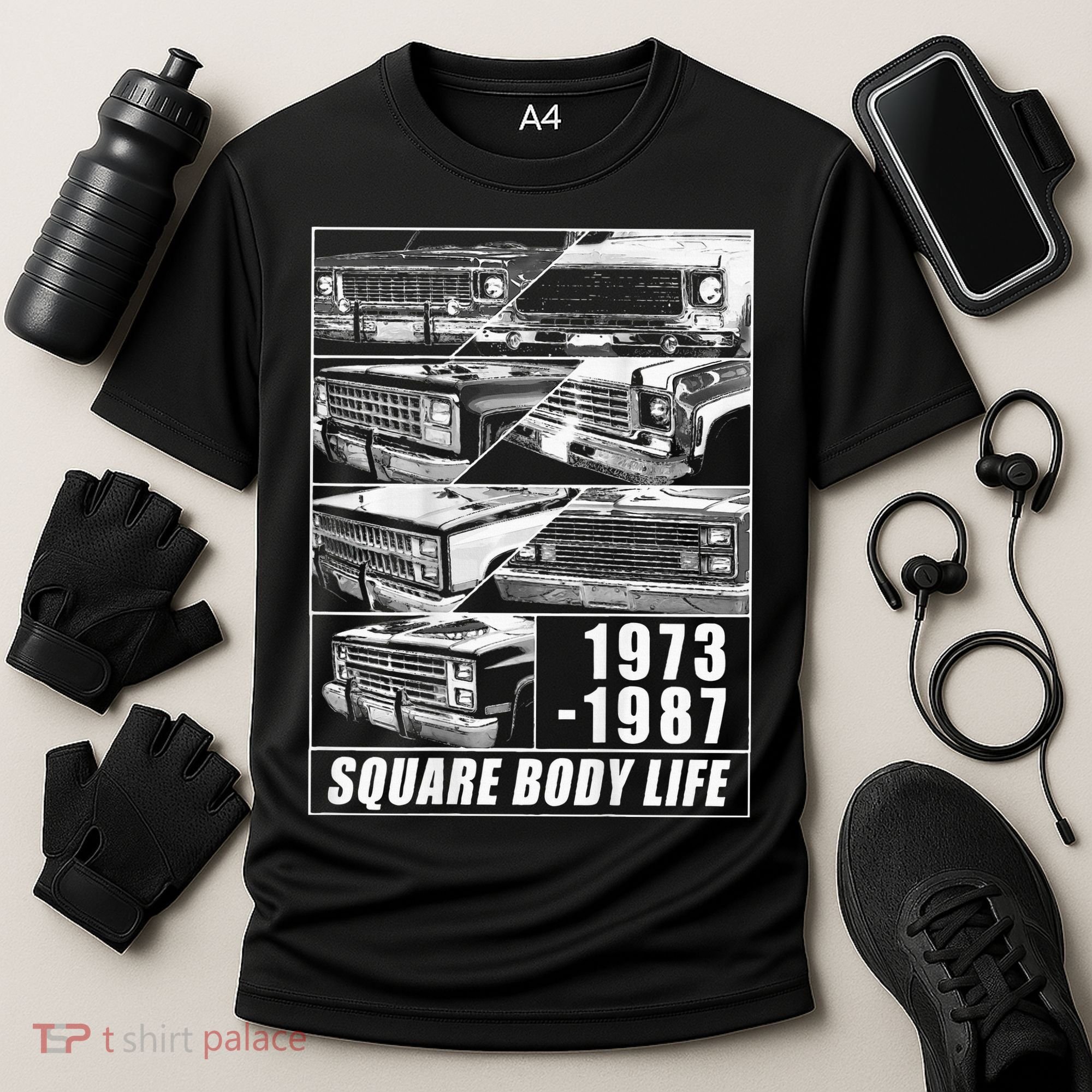 1973 1987 Square Body Truck Squarebody Cooling Performance Crew T-Shirt