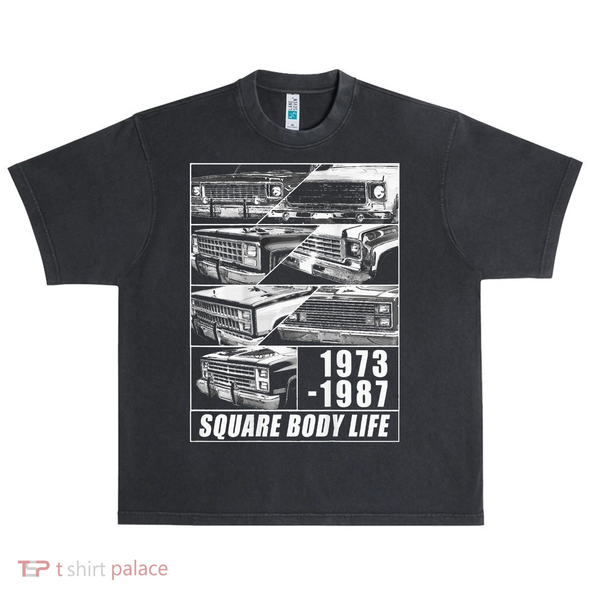 1973 1987 Square Body Truck Squarebody Urban Oversized Heavyweight T-Shirt