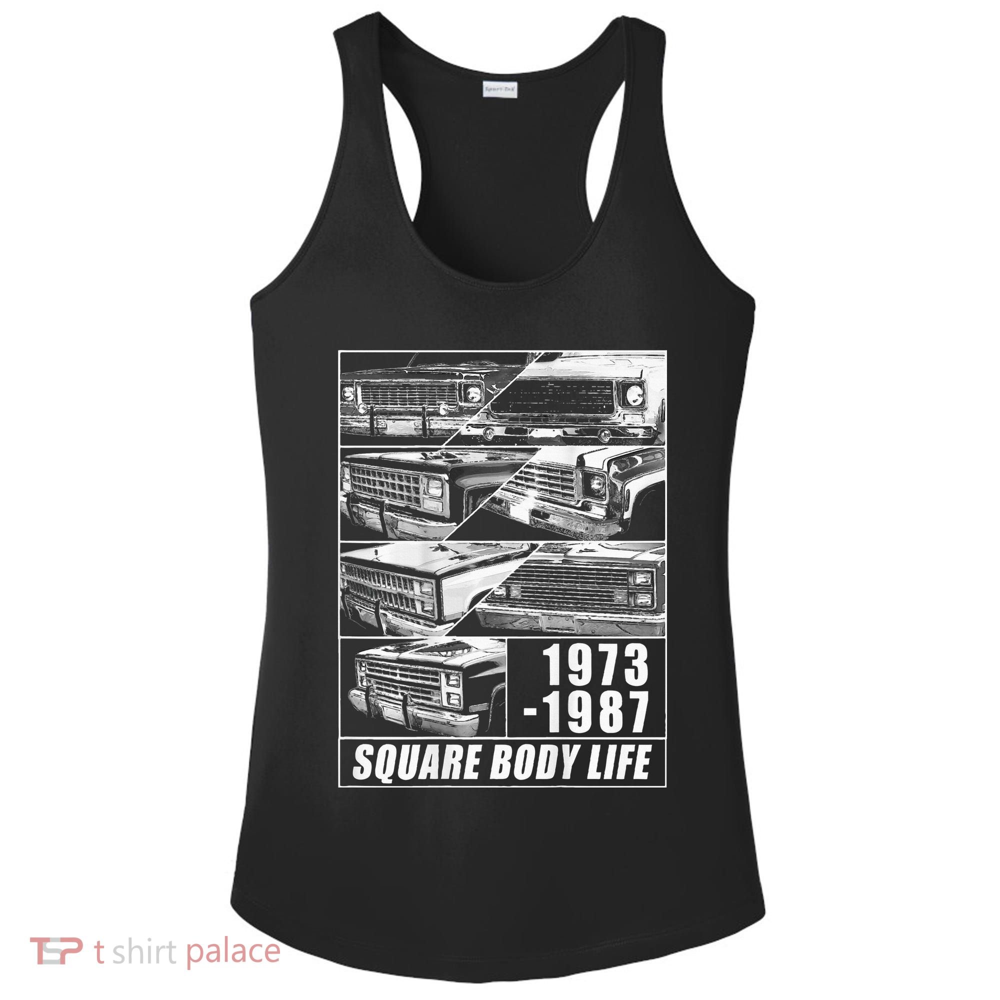 1973 1987 Square Body Truck Squarebody Ladies PosiCharge Competitor Racerback Tank