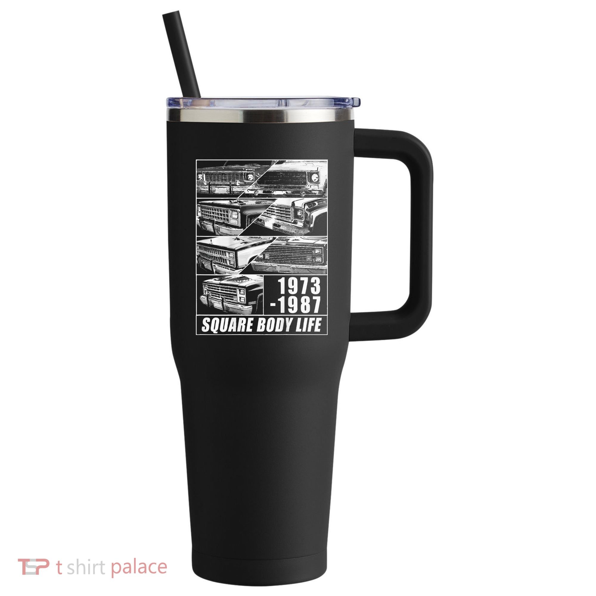 1973 1987 Square Body Truck Squarebody 40oz Vacuum Insulated Stainless Steel Travel Tumbler
