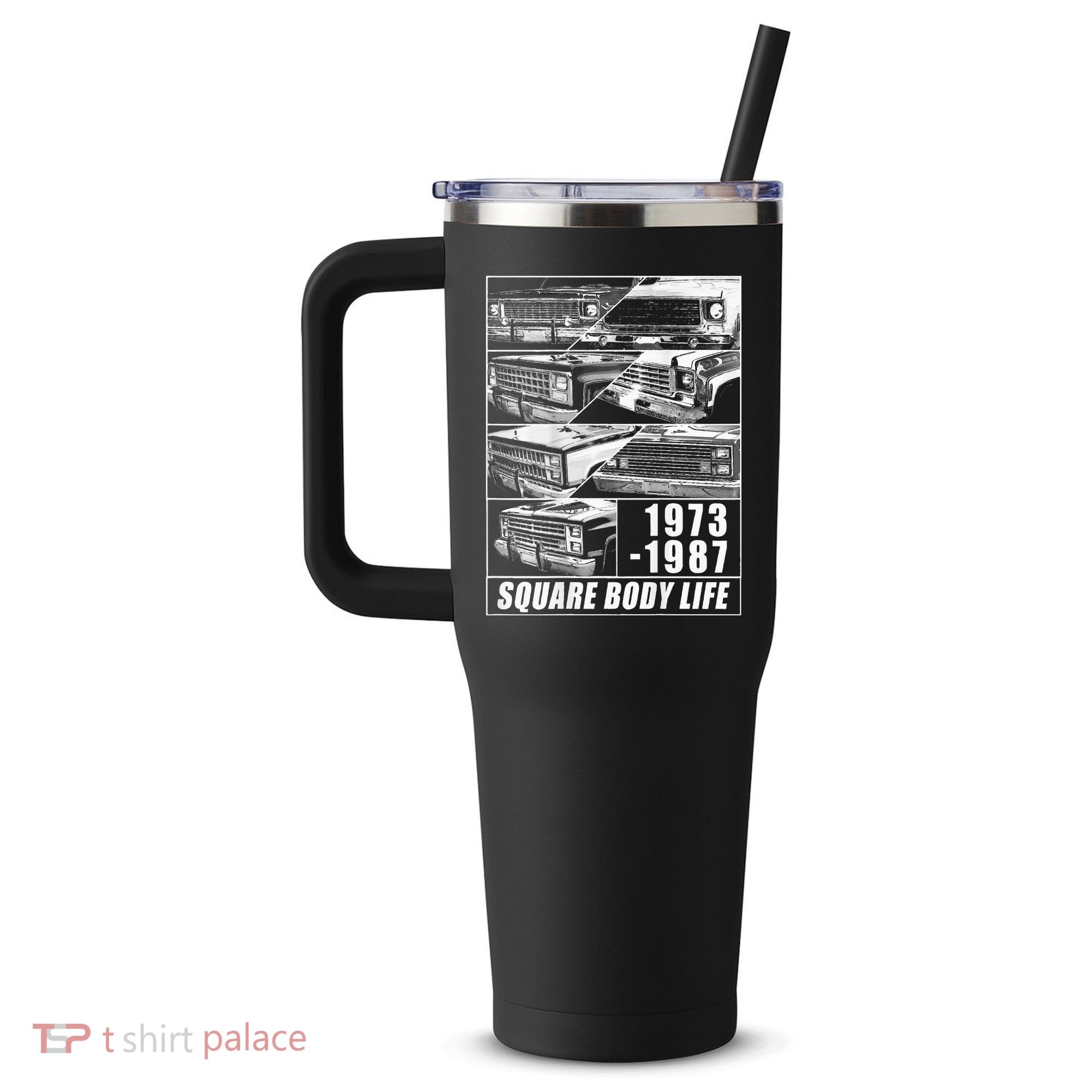 1973 1987 Square Body Truck Squarebody 40oz Vacuum Insulated Stainless Steel Travel Tumbler
