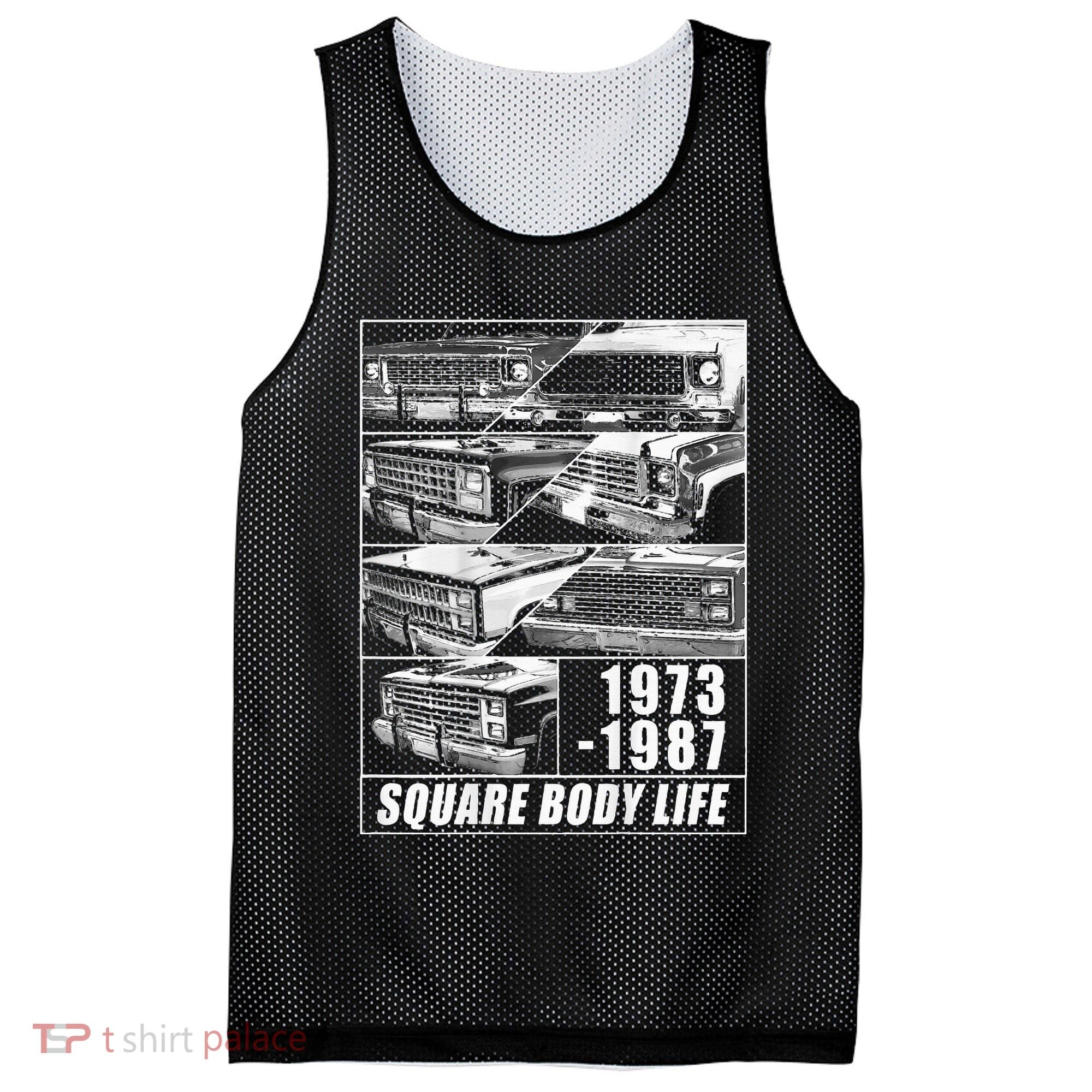 1973 1987 Square Body Truck Squarebody Mesh Reversible Basketball Jersey Tank