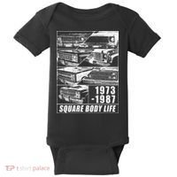1973 1987 Square Body Truck Squarebody Baby Bodysuit thumb 0
