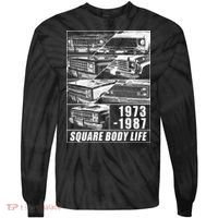 1973 1987 Square Body Truck Squarebody Tie-Dye Long Sleeve Shirt thumb 0