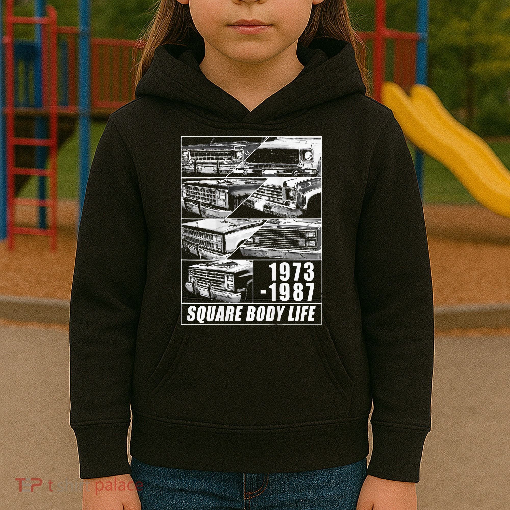 1973 1987 Square Body Truck Squarebody Kids Hoodie