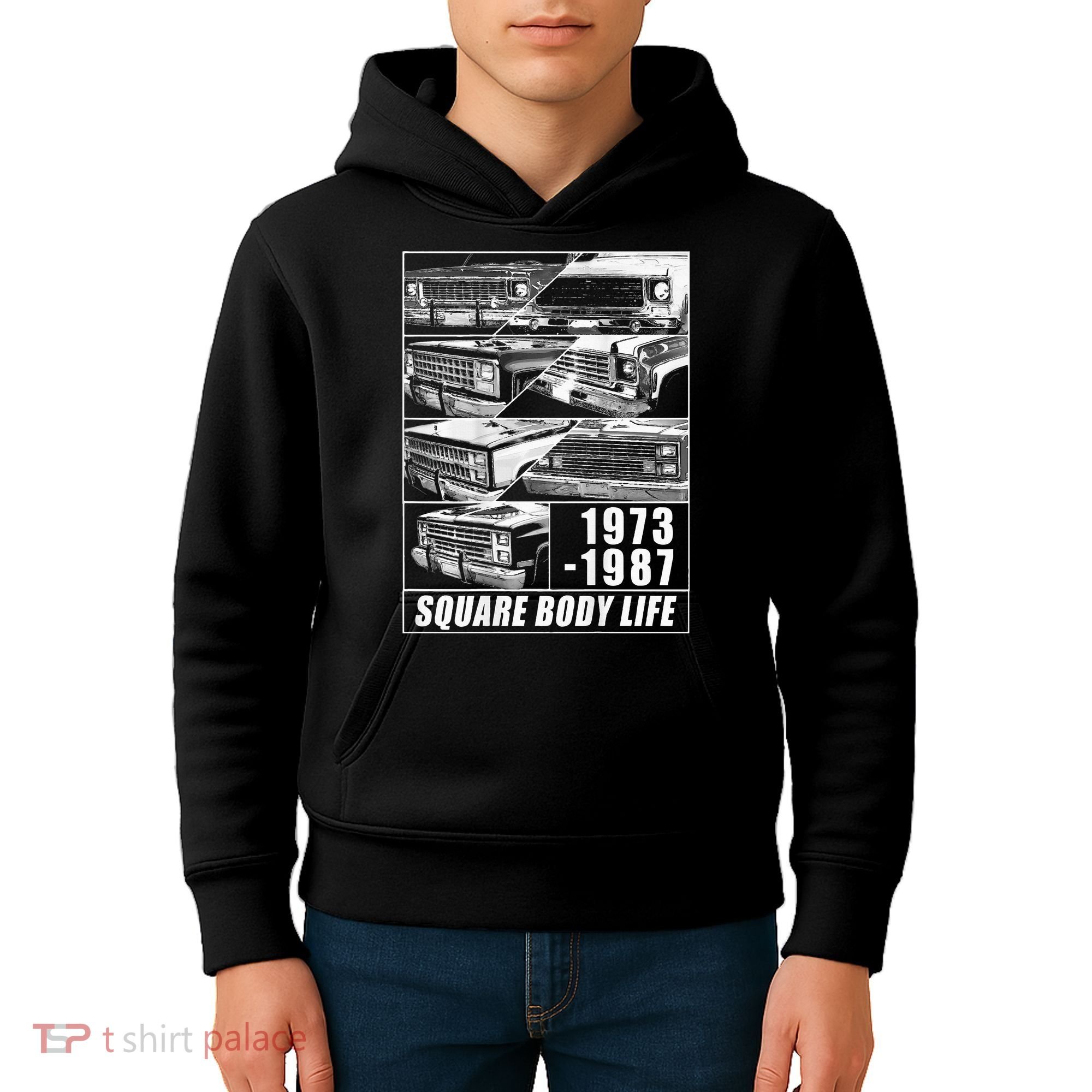 1973 1987 Square Body Truck Squarebody Kids Hoodie