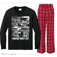 1973 1987 Square Body Truck Squarebody Kids Long Sleeve Plaid Pajama Set thumb 0