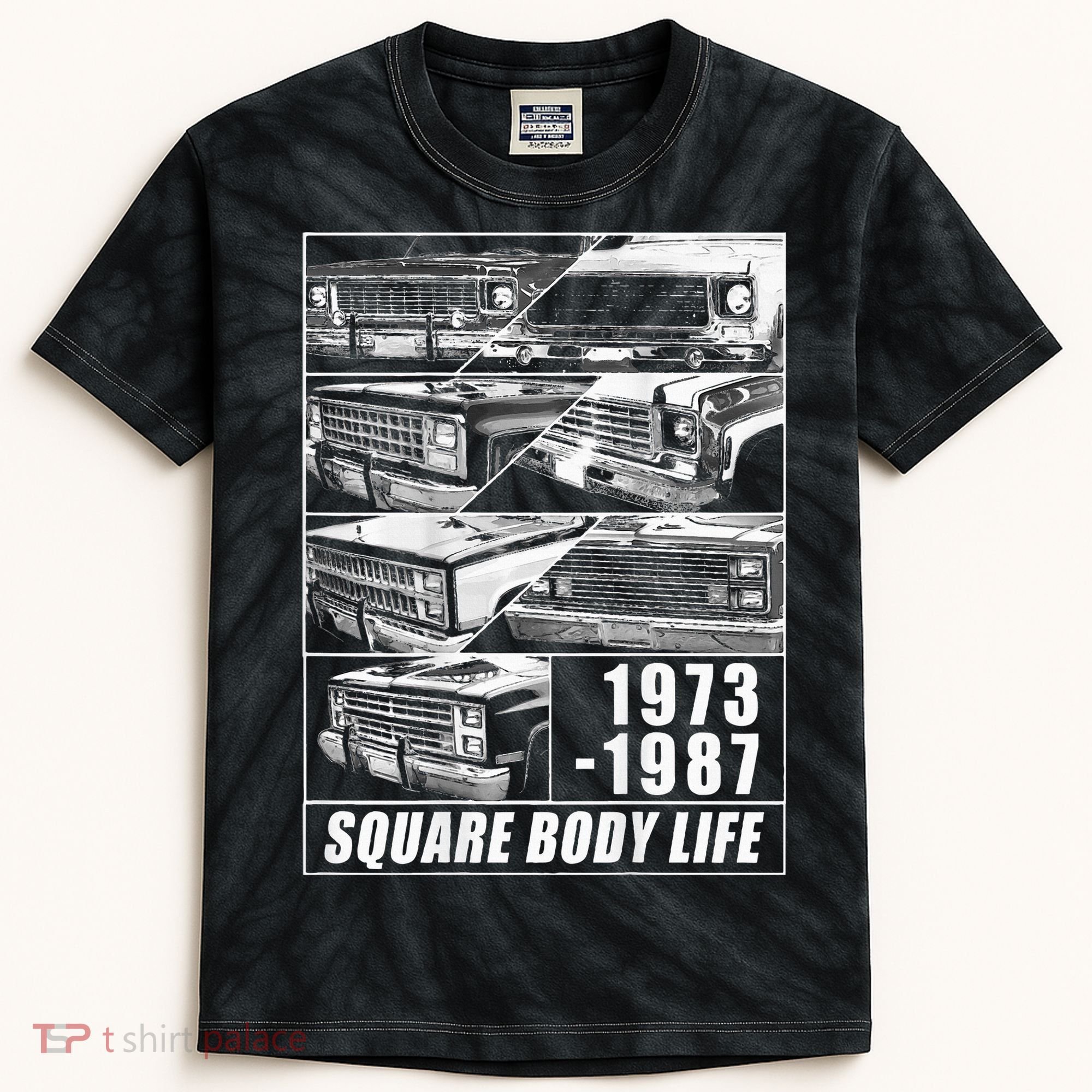 1973 1987 Square Body Truck Squarebody Kids Tie-Dye T-Shirt