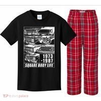 1973 1987 Square Body Truck Squarebody Kids Plaid Pajama Set thumb 0