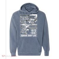 1973 1987 Square Body Truck Squarebody Comfort Colors Garment-Dyed Hooded Sweatshirt thumb 0