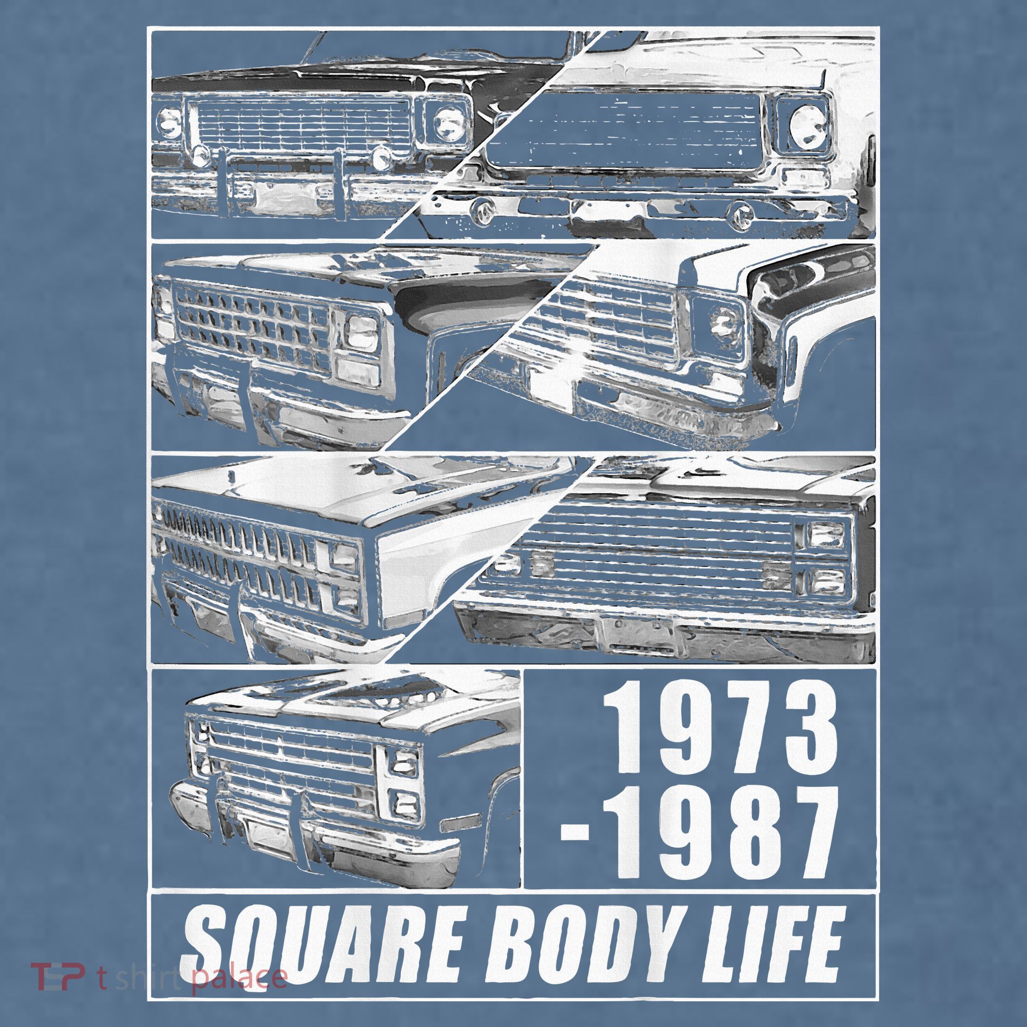 1973 1987 Square Body Truck Squarebody Comfort Colors Garment-Dyed Hooded Sweatshirt