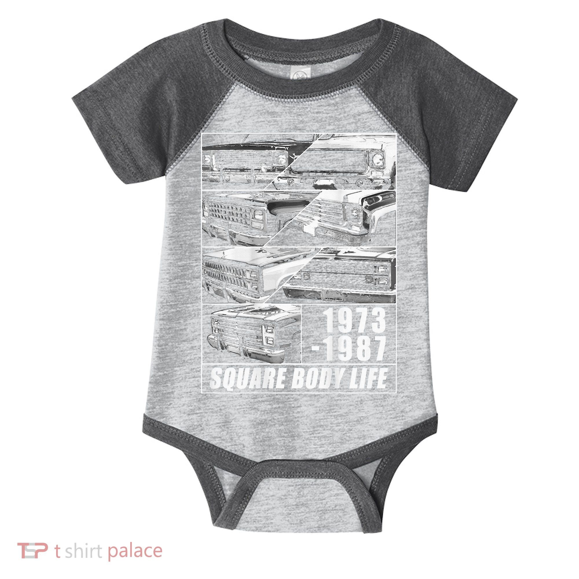 1973 1987 Square Body Truck Squarebody Infant Baby Jersey Bodysuit