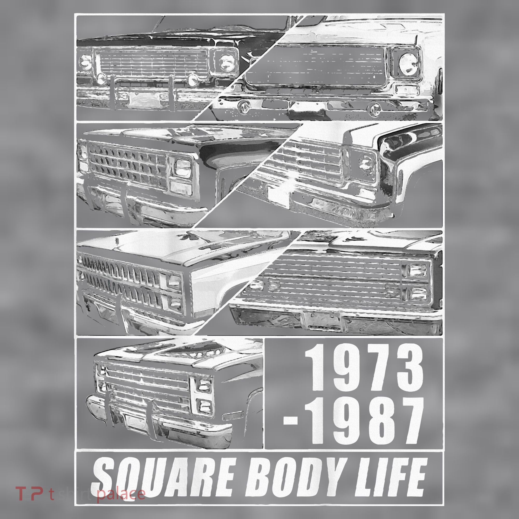 1973 1987 Square Body Truck Squarebody Women's Racerback Cropped Tank